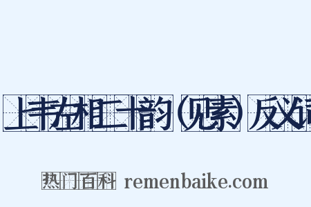 上韦左相二十韵（见素）反义词是什么意思的图片